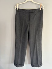 346 Brooks Brothers Women's Gray 100 Wool Caroline Fit Dress Pants - Size 8