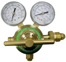 High pressure piston regulator for inert gases, gas regulator for nitrogen gas a