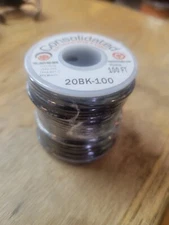New Consolidated Electronic Wire Cable 20 Awg 20BK 100 Foot Black 300V