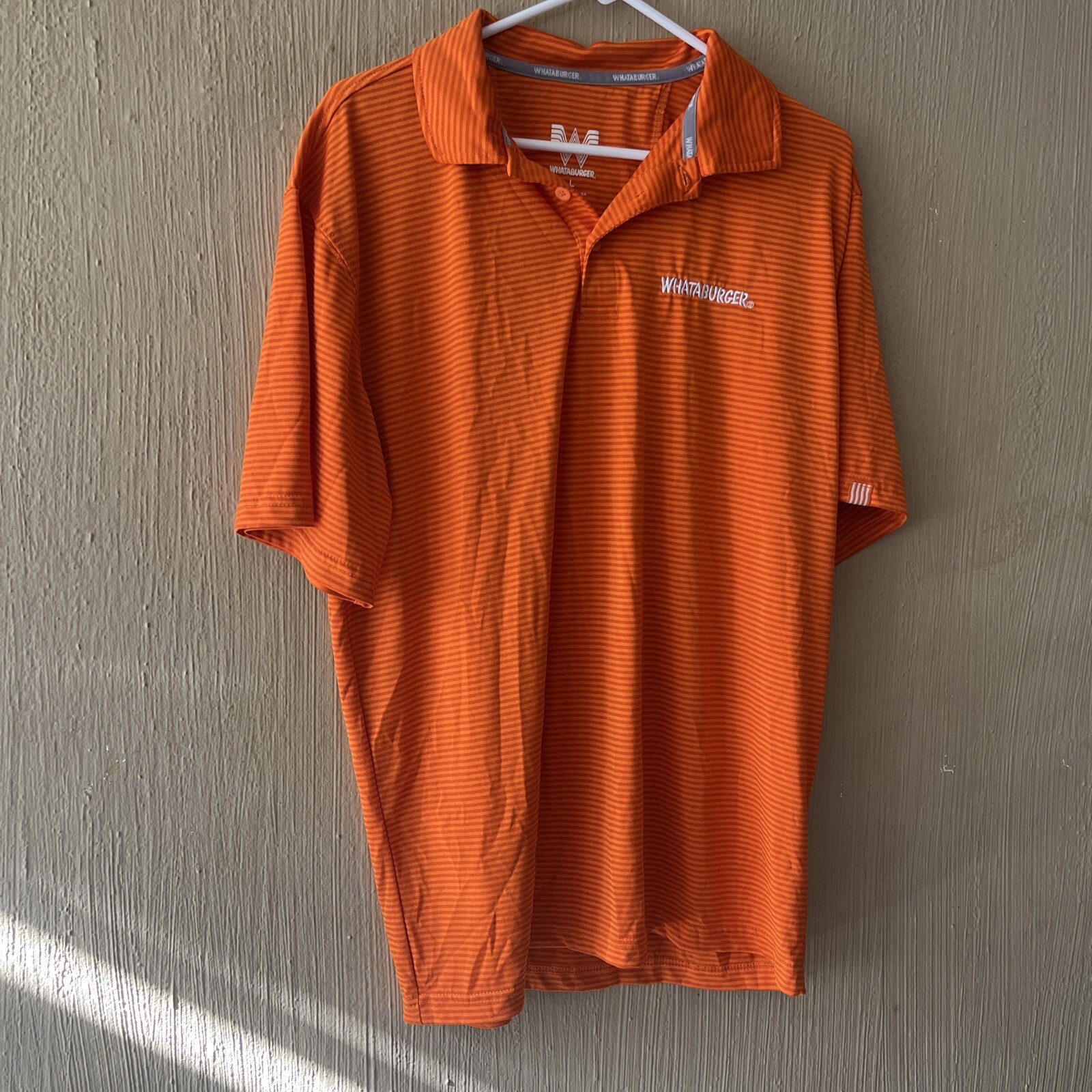 Whataburger Employee Uniform Mens Size Large Striped … Gem