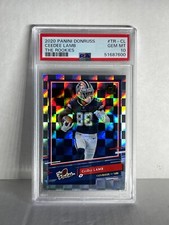 2020 Panini DONRUSS THE ROOKIES HOLO CEEDEE LAMB  Rookie PSA 10 RC Cowboys !