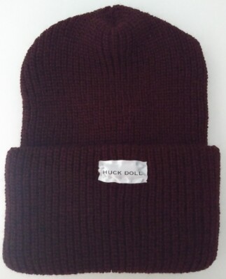 huck doll knit cap - dark burgundy