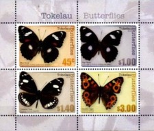 Tokelau 2013 - Butterflies of Tokelau Islands - Miniature Sheet - MNH