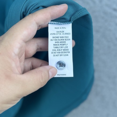 Greyson Mens Pro Golf Polo Shirt Dark Turquoise Size Medium - Picture 9 of 16