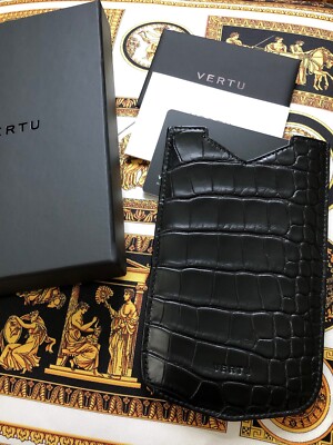 VERTU Constellation V Black Alligator Exotic leather Slip Case Collectible RARE