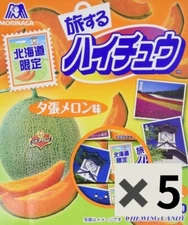 Hi-Chew Soft Candy Set Of 5 Melon Flavor Limited To Hokkaido Of Japan✖️5