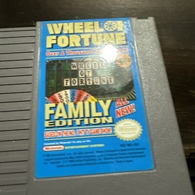 Wheel of fortune family edition NES game cartridge original Nintendo