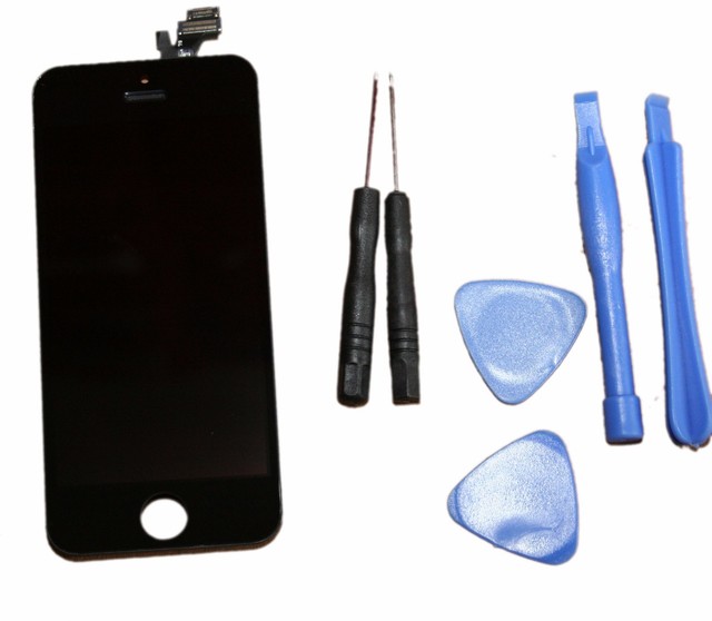  iPhone 5  LCD Display Touchscreen Bildschirm Komplettset Schwarz Black + Tool