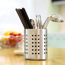 Cutlery Holder Drainer Storage Kitchen Utensil Drying Rack For Spoon Fork Knives