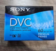 Lot 2 Sony Premium Mini 60 Min. DVC Premium Digital Video Cassette Tapes T24