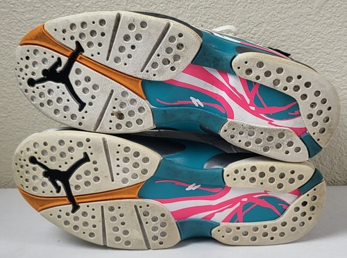 Nike Air Jordan 8 Retro South Beach OG VIII 305381–113 White shoes Mens 9.5 - Picture 7 of 10