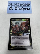 Fervent Charge - Apocalypse FOIL - Magic the Gathering MTG - Signed