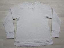 Vintage Sears Mens Store Thermal Shirt L Cream Poly Orlon Base Layer 70s