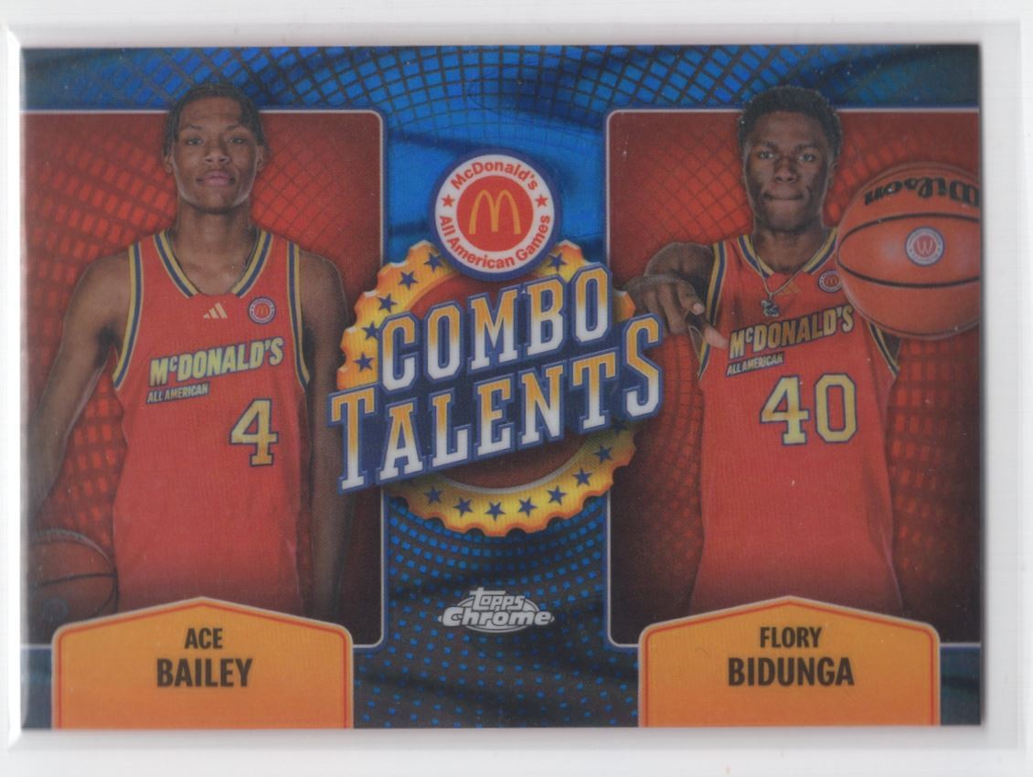 #COT-AIR 2024-25 Topps Chrome McDonad's Blue Raywave Combo Talents Ace Bailey /