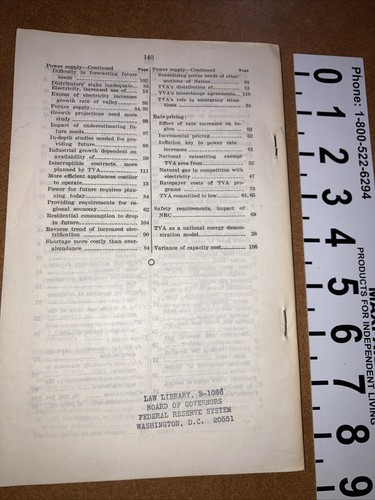 TVA Bonded Indebtedness SC Committee on Budget US Senate 1979 Ex Lib Good - Picture 2 of 6