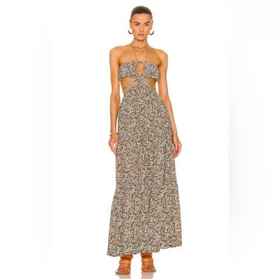 NWT MSRP $445 Jonathan Simkhai Laurel Maxi Dress sz S