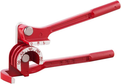 180 Degree Tubing Bender, 3-In-1 for 1/4'' 5/16'' 3/8'' OD, Machined Steel 0-180° P