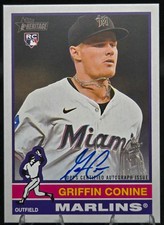 2025 Topps Heritage High Number - Real One Auto | Griffin Conine(RC)MIA Marlins