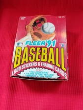 1991 Fleer MLB Baseball Wax Box 36 Sealed  Packs