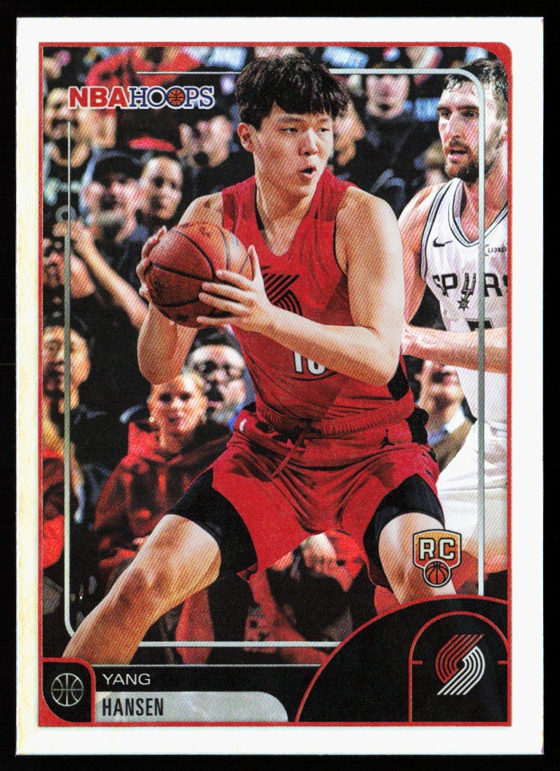 2025-26 Hoops Yang Hansen #6 RC Trail Blazers RC
