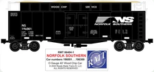 Ready Made Trains O Gauge Norfolk Southern NS #196077 Woodchip Car RMT-86447