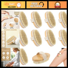 10 Pcs Dry Body Brushes Set - Exfoliating Shower Back Brush for Circulation De