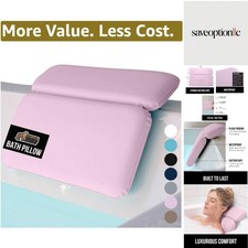 Bath Pillow for Tub, Improved Suction Cups, Luxury Bathtub Pillows, Headrest ...