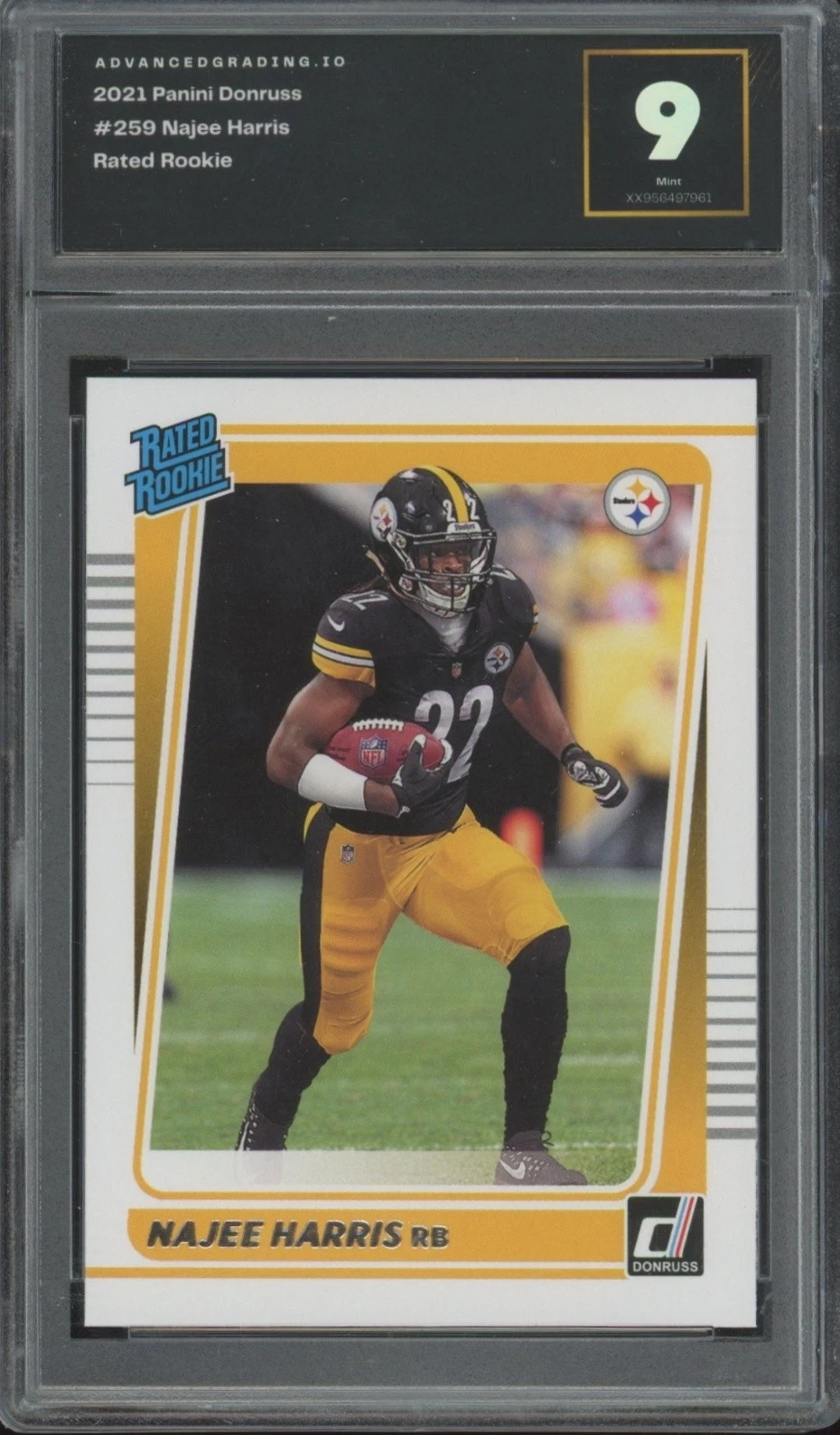 2021 Donruss #259 Najee Harris Pittsburgh Steelers Rookie AGT 9