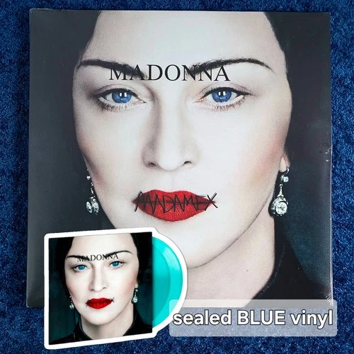 MADONNA SEALED MADAME X TRANSLUCENT BLUE VINYL LP US 2019 MINT x/1000