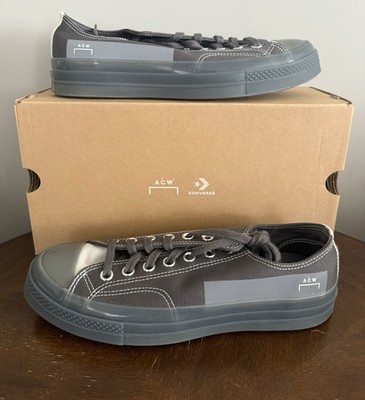 NEW Converse x A-Cold-Wall ACW Chuck 70 OX Pavement Gray A07145C Men's Size 8.5