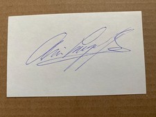 Arie Luyendyk signed index card race car driver Motorsports HOF #1