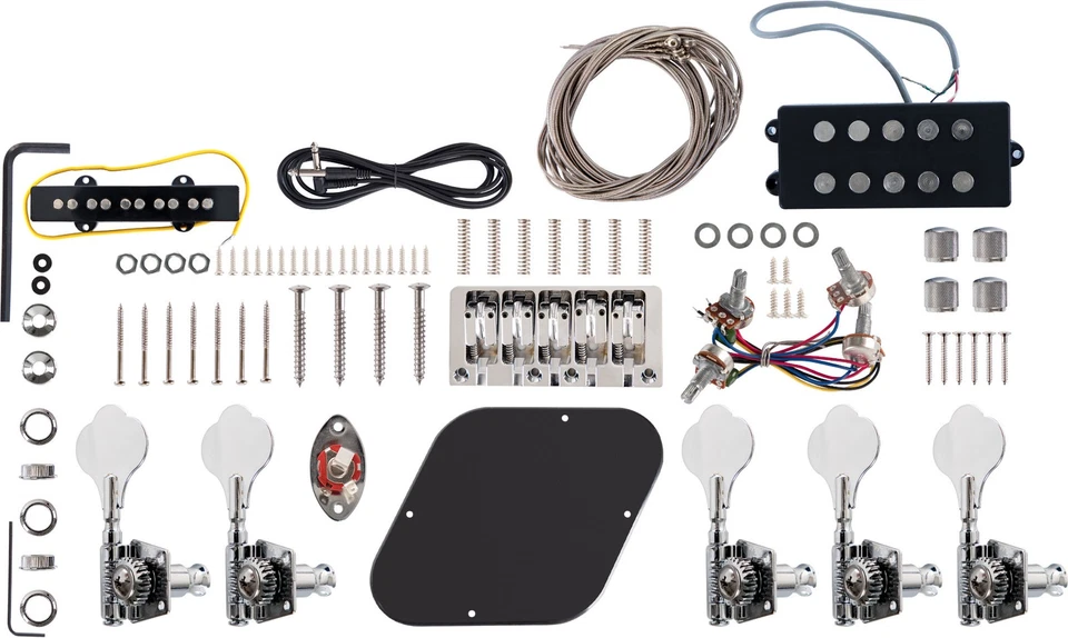 Kit d'assemblage de basse électrique au bricolage JB-Style de guitare basse - Photo 4/4