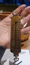 Antique Brass Salter GPO Spring Pocket Scales Post Office Collectable Vintage