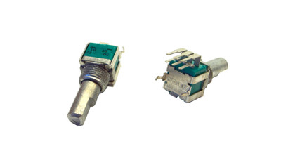 5x ALPS Potentiometer RK09L1240 linear 10kOhm Ø6mm Flachachse, vertikal