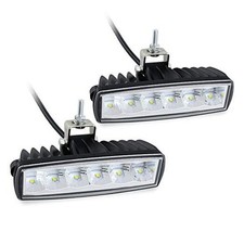 Led Fog Lights Driving Lights Bar 2Pcs 6Inch 30W Waterproof Offroad White