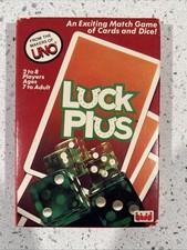 Vintage LUCK PLUS Card and Dice Game NEW Sealed 1983 Discontinued UNO Makers