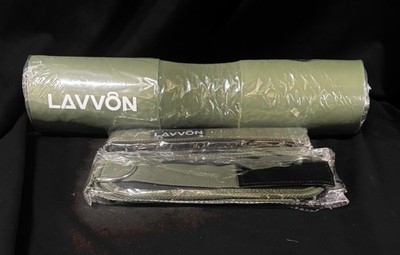 LAVVON Squat Pad Set - Foam Barbell Pad, Ankle Straps & Wrist Straps