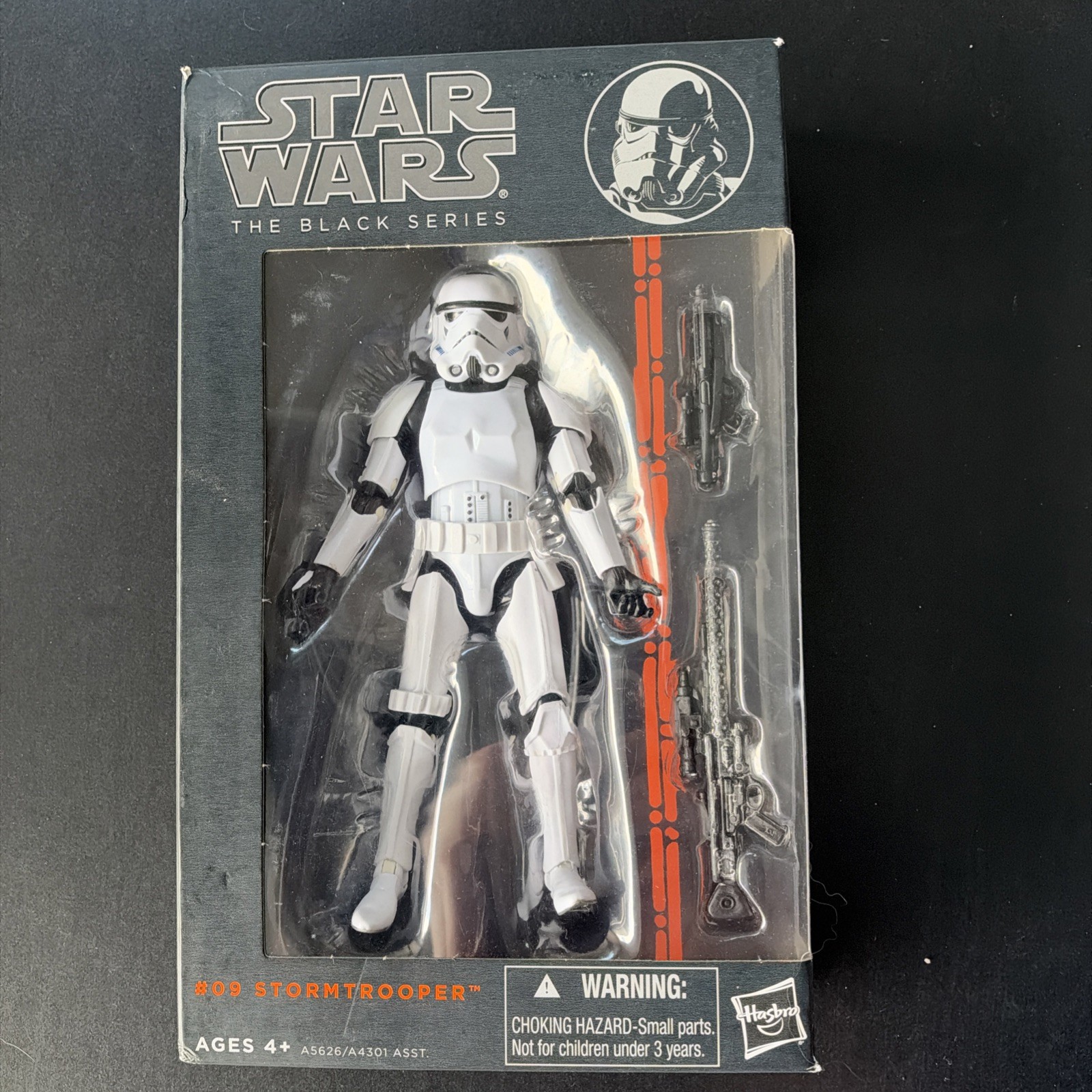 Star Wars Black Series #09 - Stormtrooper - 2013 Orange Line 6" Figure - NIB