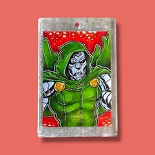 DR. DOOM 2025 MARVEL TOPPS CHROME 1/1 SKETCH CARD - GILBERT PEREZ ART