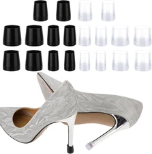 10 Pairs Heel Caps for High Heels, 5 Sizes High Heel Protectors Replacement Tips