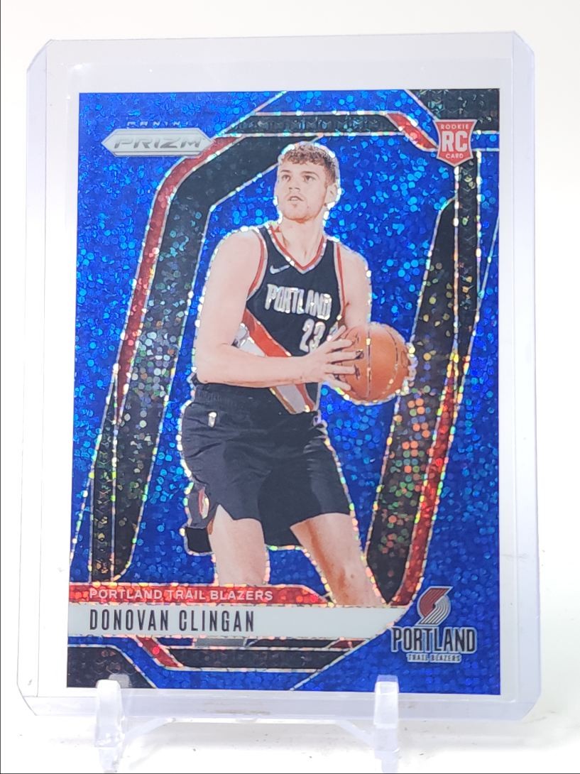 DONOVAN CLINGAN 2024-25 PANINI PRIZM ROOKIE BLUE SPARKLE #221 RC /144 Q5329
