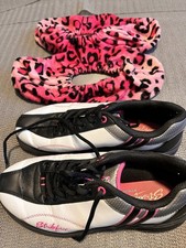 KR Strikeforce STARR Women's Bowling Shoes 8 And Covers White, Black, Gray Pink