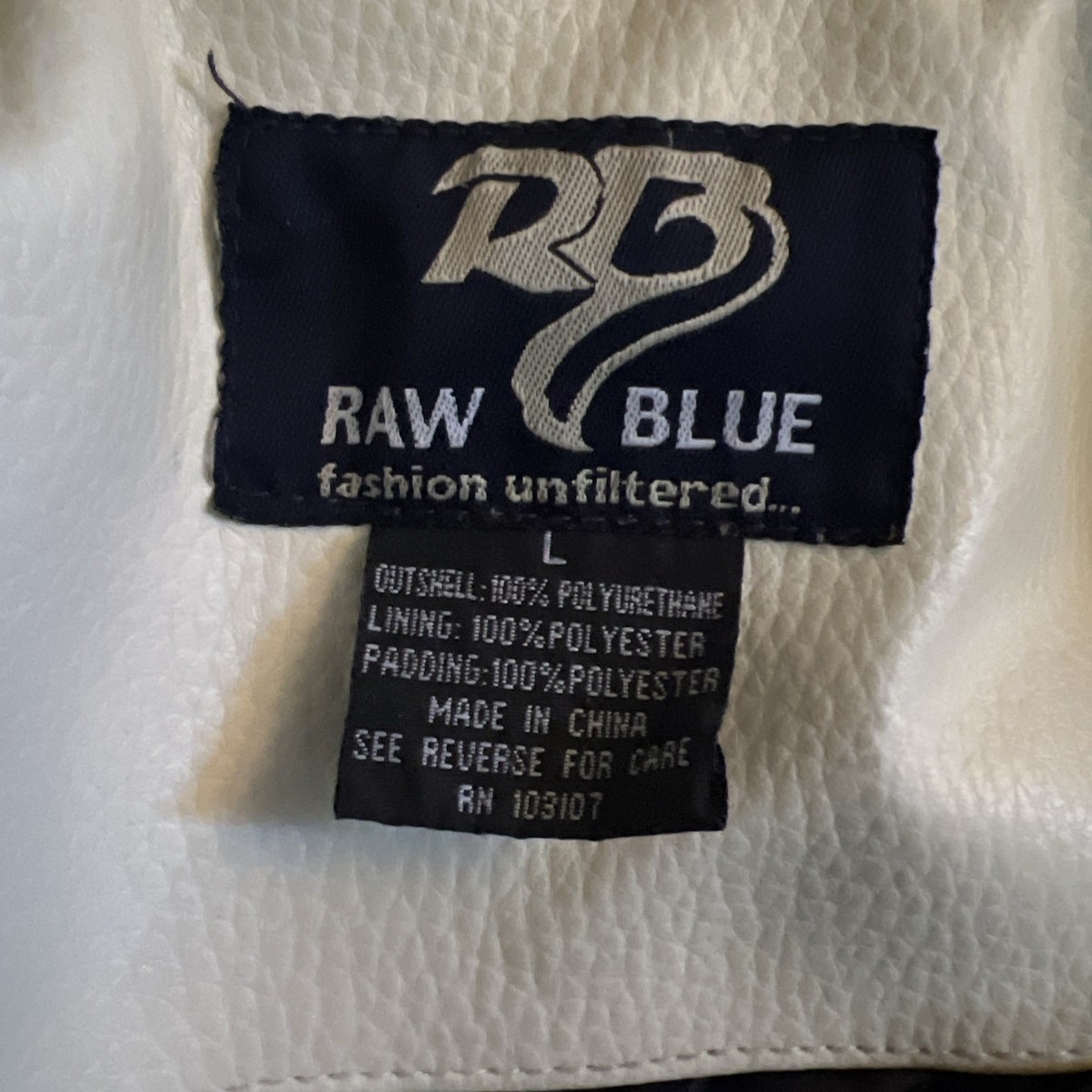 Rare Vintage Raw Blue Bomber Jacket Men's L 90's 80's NBA NHL