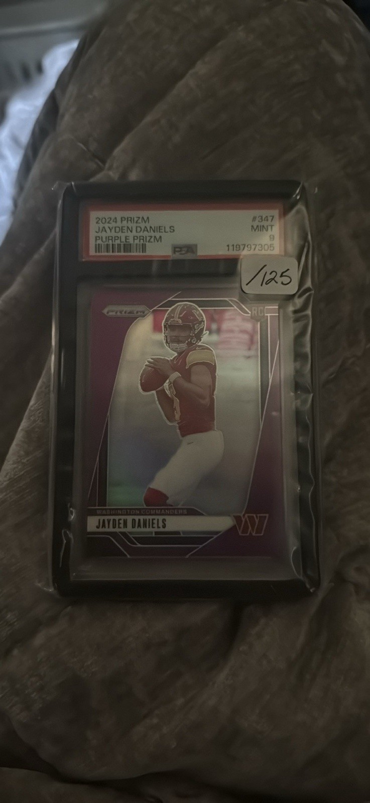2024 Panini Prizm - Rookies Jayden Daniels #347 Purple Prizm /125 (RC)(obo)