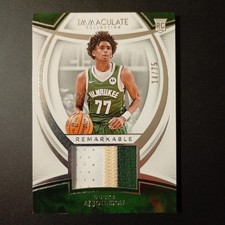 2024-25 panini Immaculate AJ Johnson #RRJ-AJJ Remarkable Rookie Jerseys /75