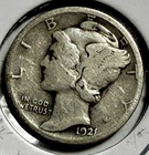 1921-D Mercury Dime - Free Shipping - (10-10)