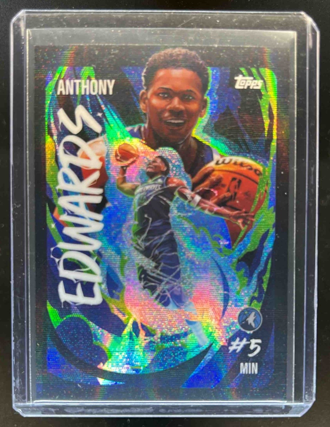 2025-26 Topps Chrome Anthony Edwards Ultra Violet All-Star SSP #UV-7