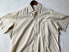 VTG Sears Perma Prest Short Sleeve Shirt Mens15 1/2 Check Button Up Korea
