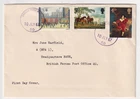 July 1967 GB Paintings FDC Used Germany FPO 50 Rheindahlen HQ BAOR