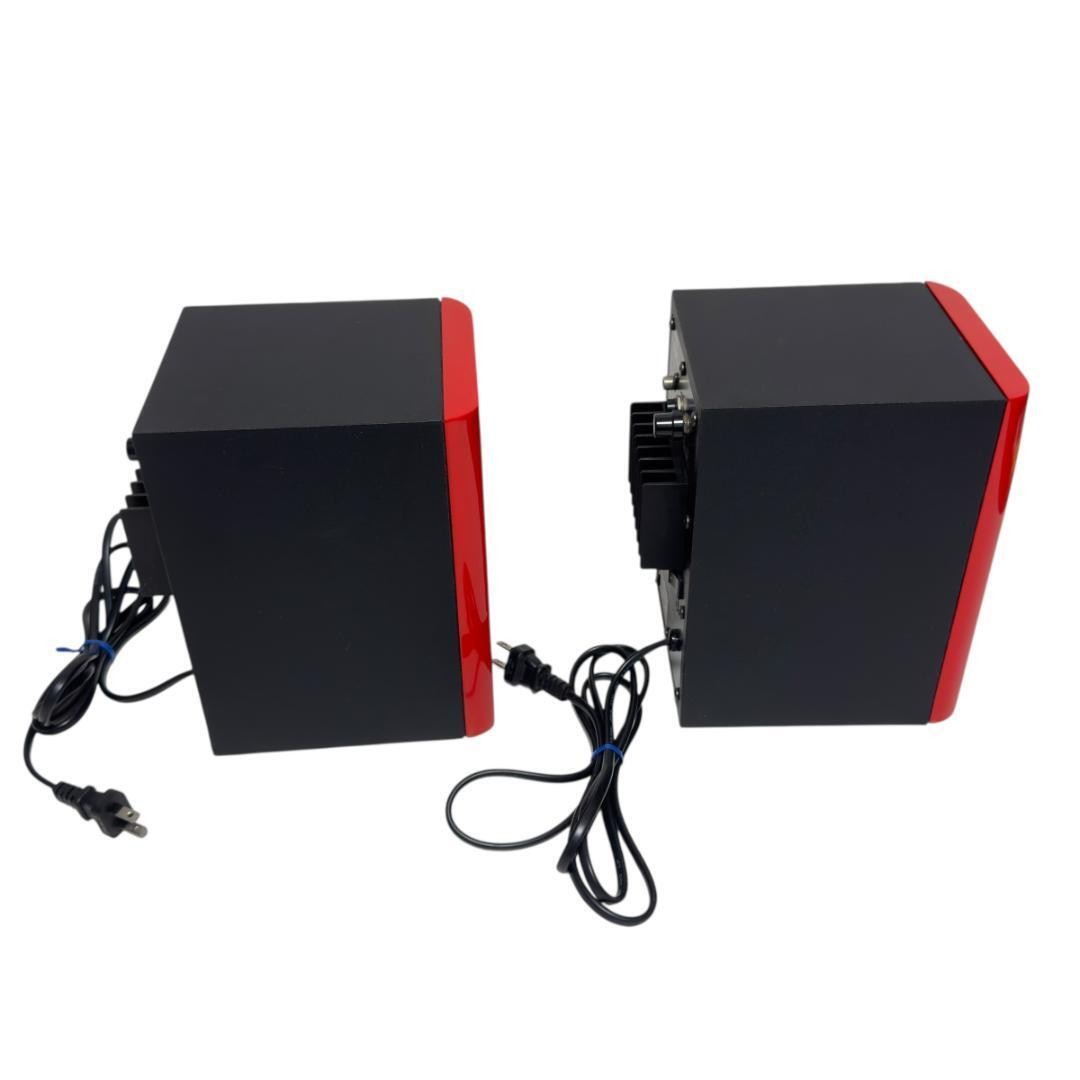 FOSTEX PM0.4n Red Powered Monitor Speaker Pair Tested Cleaned